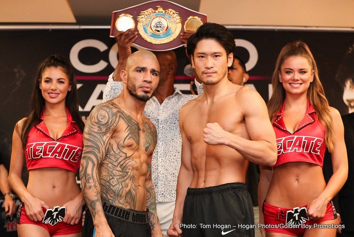 Image: Miguel Cotto vs. Yoshihiro Kamegai - Official weights