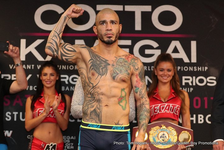 Image: Miguel Cotto vs. Yoshihiro Kamegai - Official weights