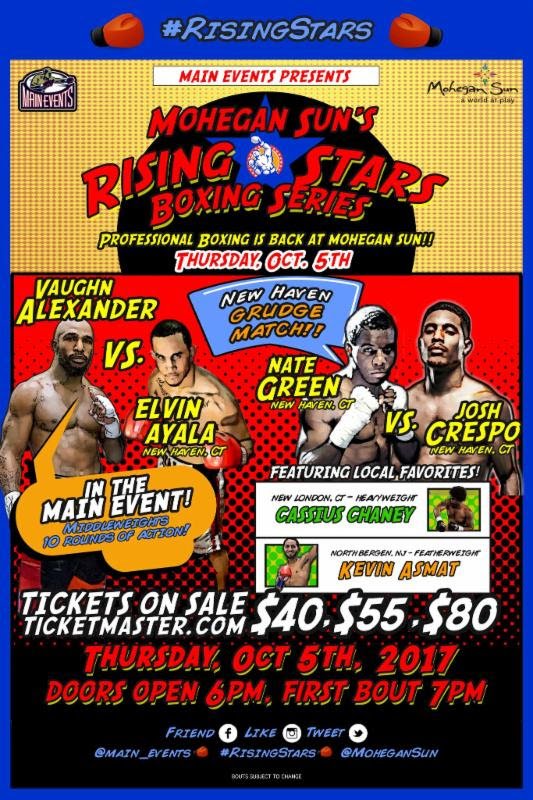 Image: New Haven Grudge Match Added to Oct. 5 Rising Stars Card