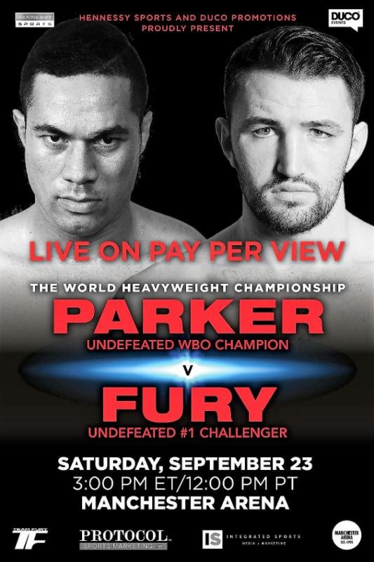 Image: Joseph Parker vs. Hughie Fury to air Sept. 23 live on PPV