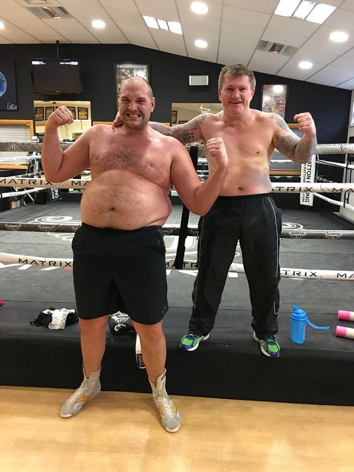 Image: Tyson Fury losing weight fast says Hatton
