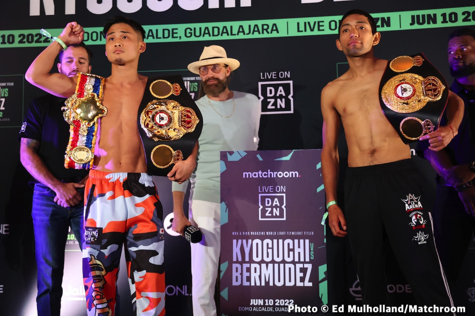 Image: Hiroto Kyoguchi​ vs Esteban Bermudez Official DAZN Weights
