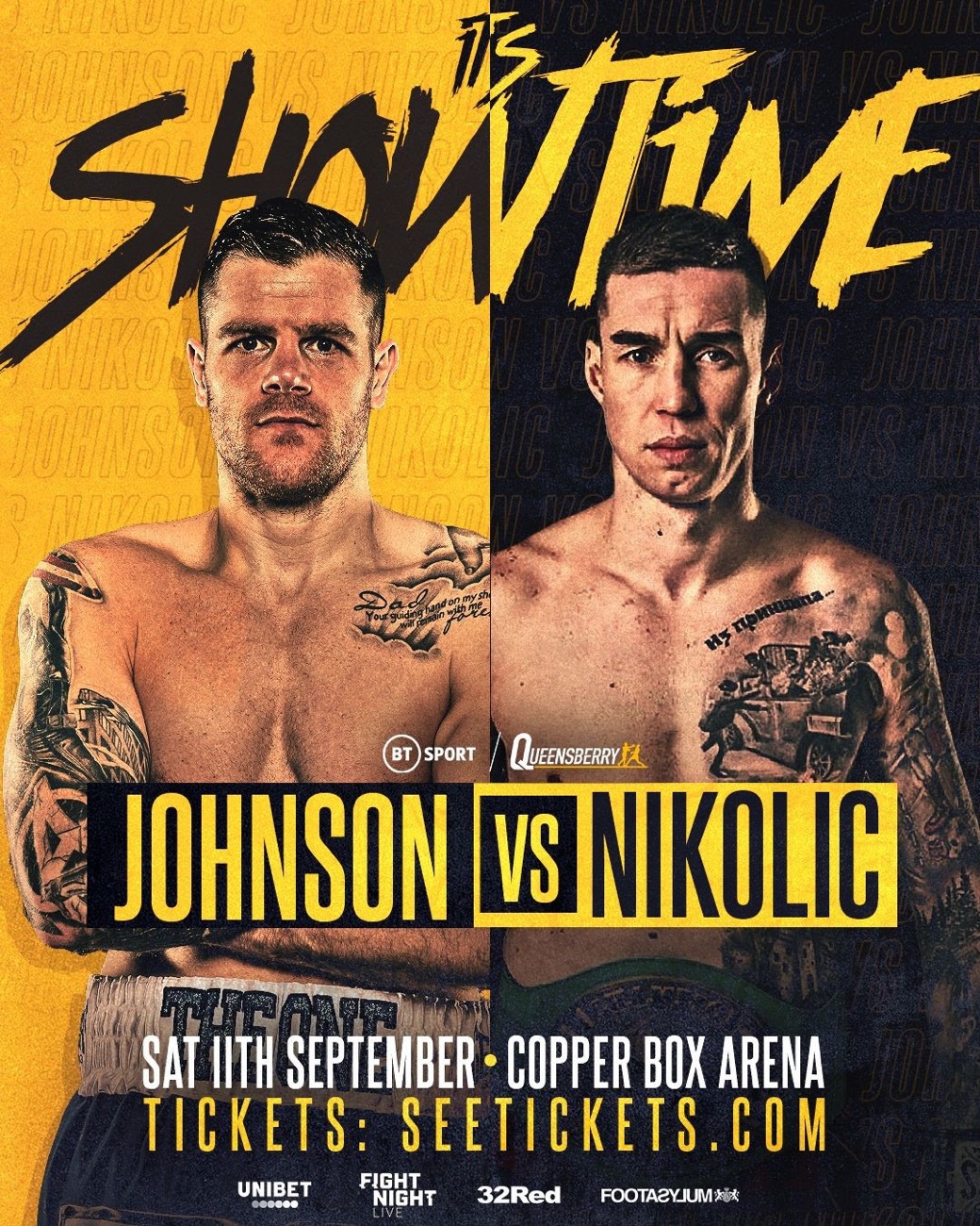 Image: Callum Johnson Back On September 11th Copper Box Undercard