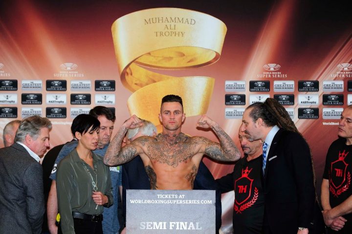 Image: Callum Smith and Nieky Holzken make weight