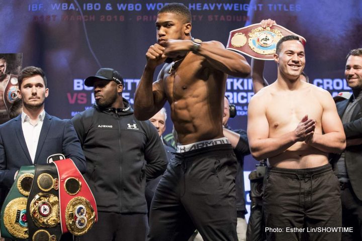 Image: Joshua says he's "begging" for Wilder fight