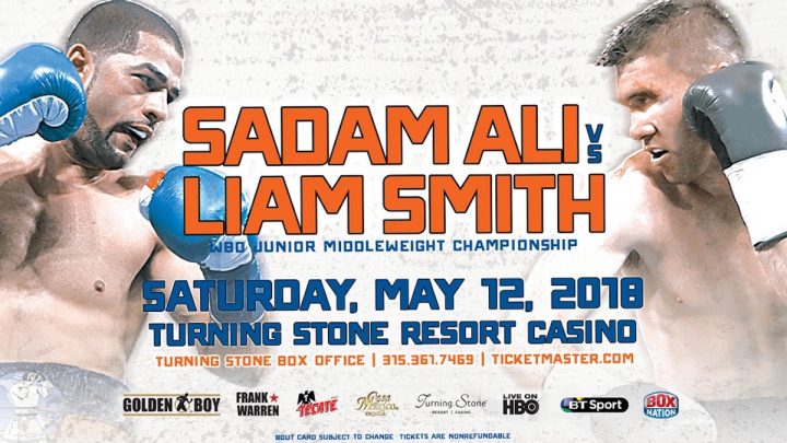 Image: Sadam Ali defends against Liam Smith on May 12