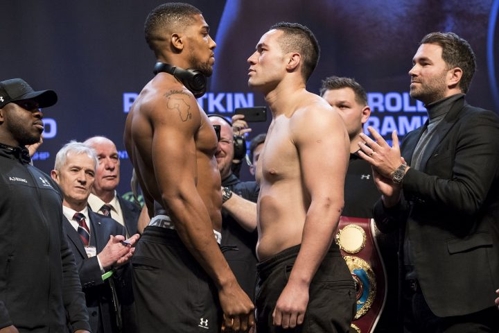 Image: Photos: Anthony Joshua and Joseph Parker official weigh-in