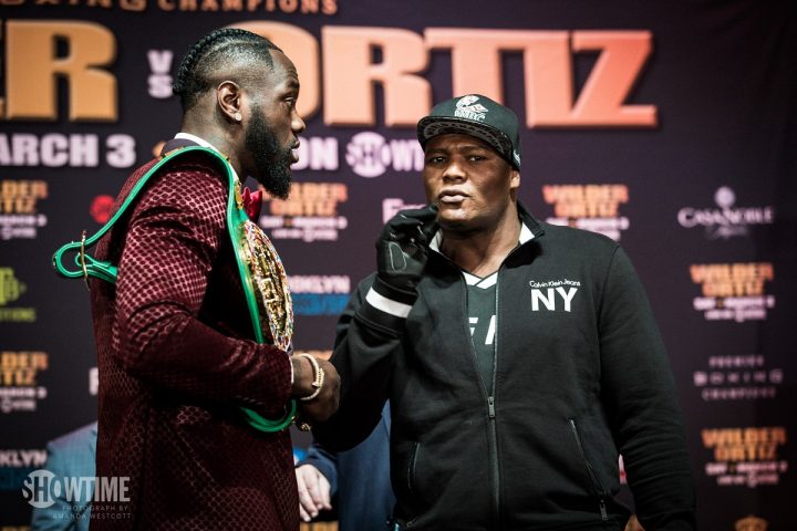 Image: Wilder tells Ortiz he should be grateful for the opportunity