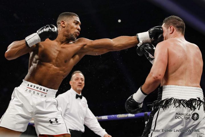 Image: Joshua wants face-to-face meeting with Wilder to negotiate fight