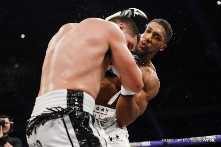 Image: Hearn not upset with Joshua-Parker referee