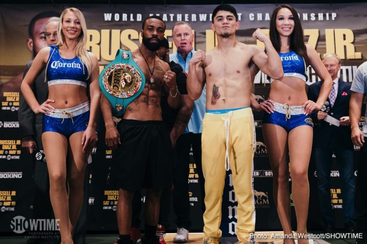 Image: Gary Russell Jr. vs. Joseph Diaz Jr. – Weigh-in Results