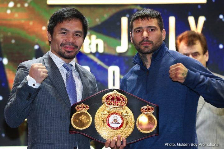 Image: Lucas Matthysse vs. Manny Pacquiao on ESPN+ on July 14