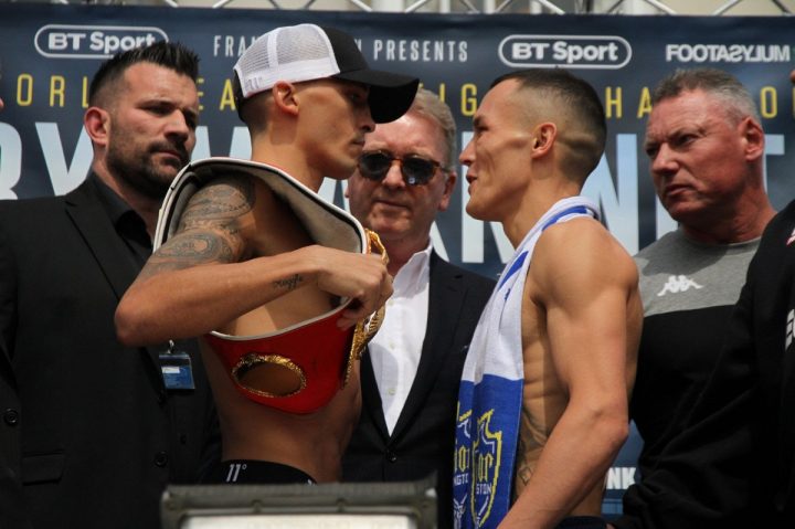 Image: Lee Selby vs. Josh Warrington weigh-in results