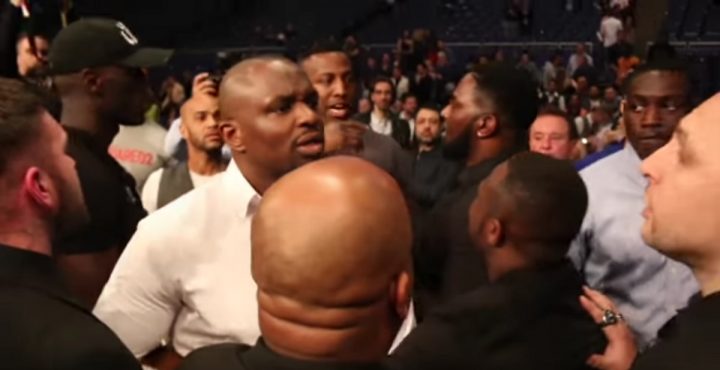 Image: Dillian Whyte and Dereck Chisora involved in altercation