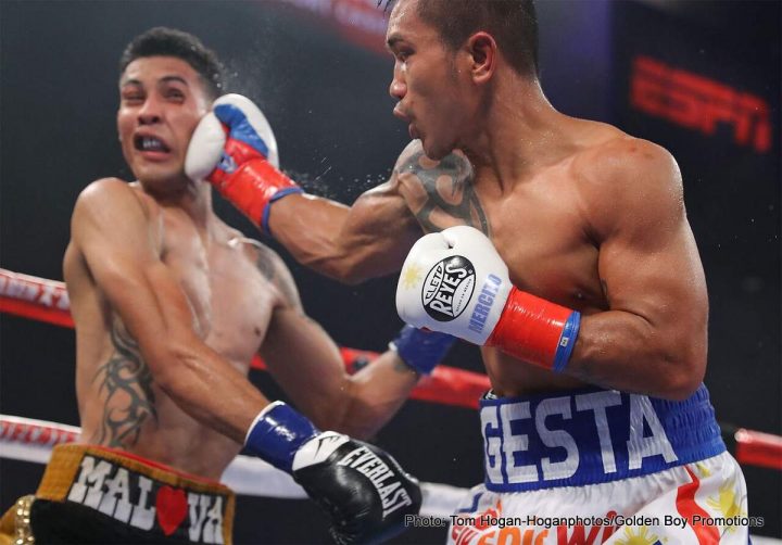 Image: Mercito Gesta defeats Roberto "Tito" Manzanarez - Results