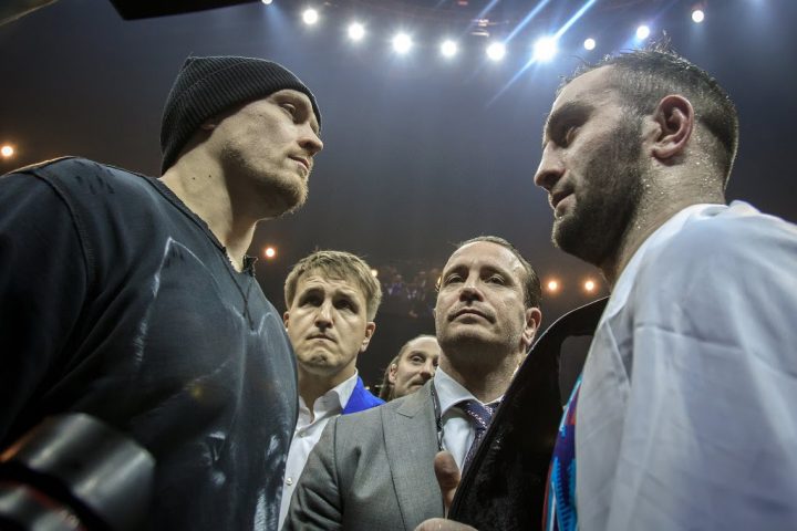 Image: Oleksandr Usyk and Murat Gassiev meet on July 21 in Moscow, Russia