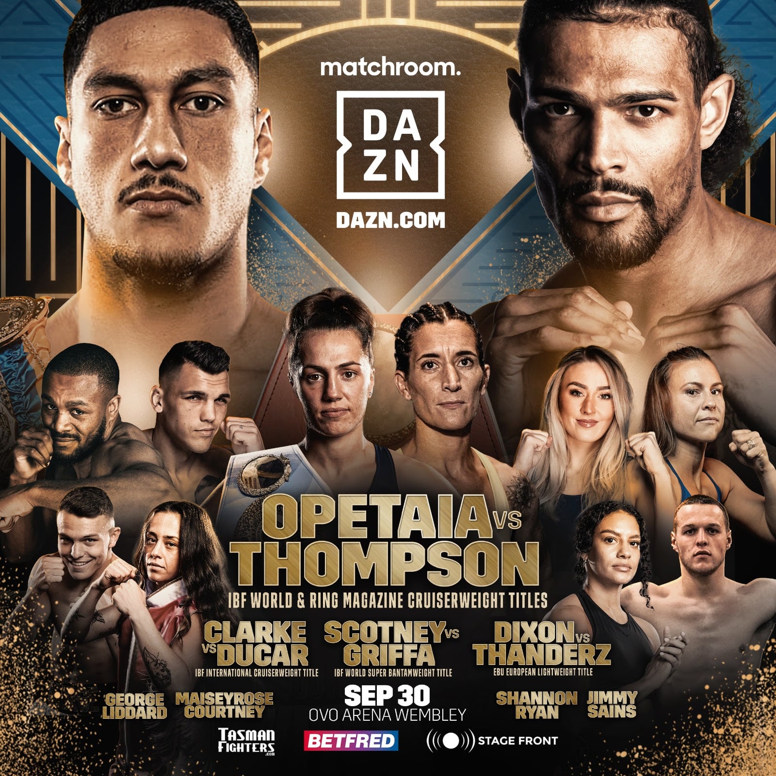 Opetaia vs Thompson: Date, Start Time & Undercard Info