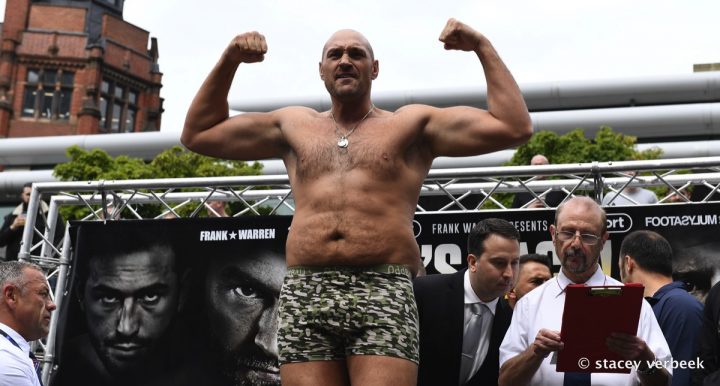 Image: Tyson Fury vs. Sefer Seferi – Official weights