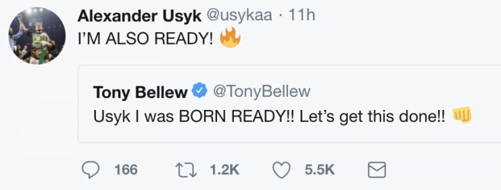 Image: Tony Bellew accepts Aleksandr Usyk’s challenge