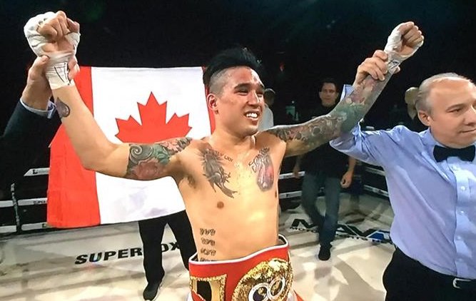 Image: Canada’s Steve Claggett hands previously unbeaten Petros Ananyan his first career defeat Saturday night in Brampton, Ontario!