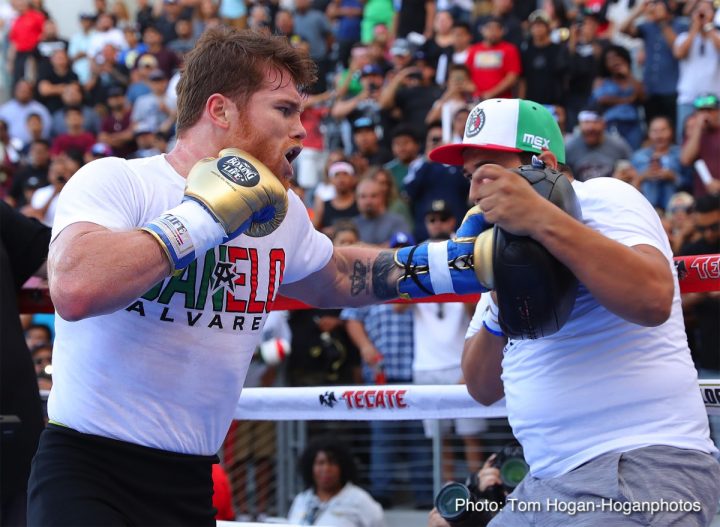 Image: Canelo Alvarez, Gennady Golovkin LA Media Workout Quotes, Photos