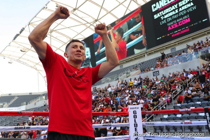 Image: Canelo Alvarez, Gennady Golovkin LA Media Workout Quotes, Photos