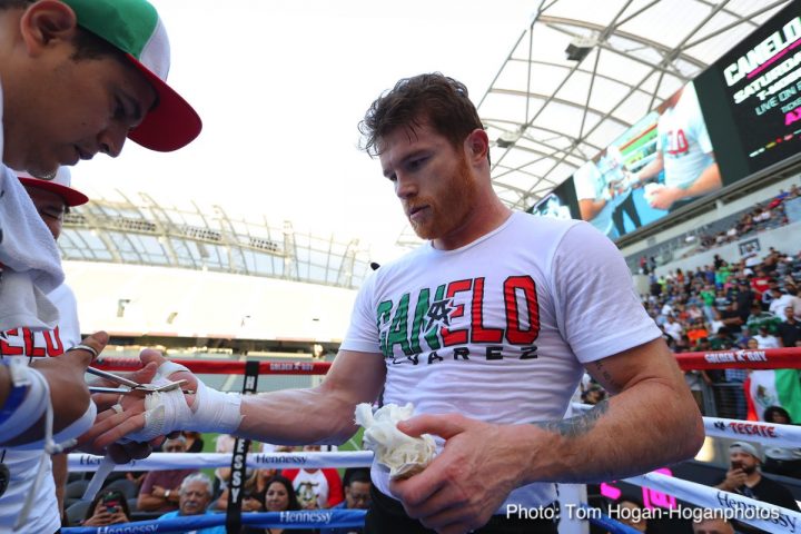 Image: Canelo Alvarez, Gennady Golovkin LA Media Workout Quotes, Photos