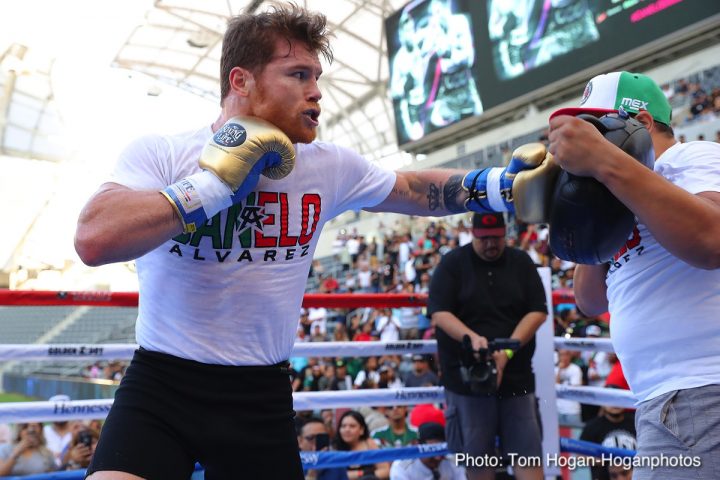 Image: Canelo Alvarez, Gennady Golovkin LA Media Workout Quotes, Photos