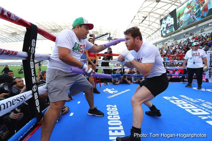 Image: Canelo Alvarez, Gennady Golovkin LA Media Workout Quotes, Photos