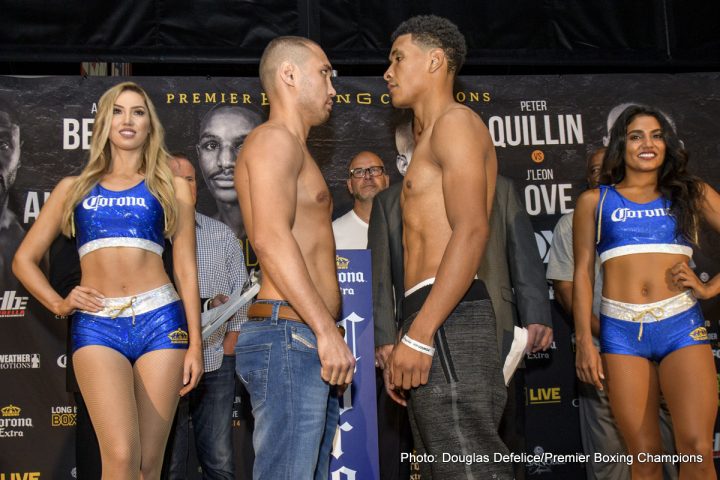 Image: Weights: Berto vs. Alexander & Quillin vs. Love