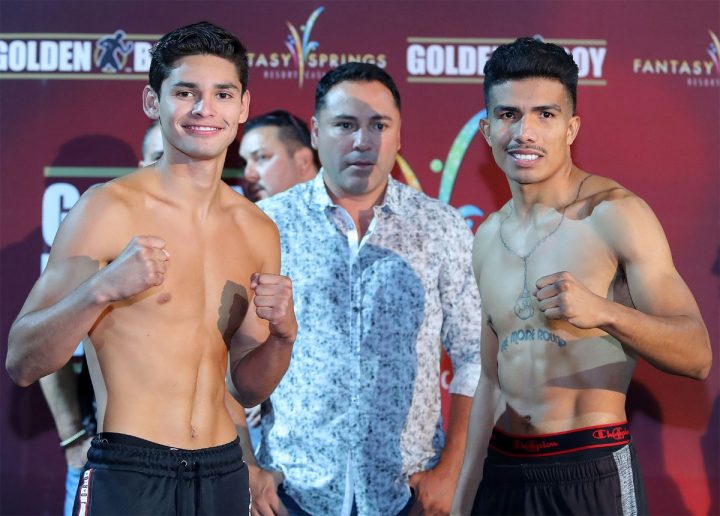 Image: Ryan Garcia vs. Carlos Morales – Official weights