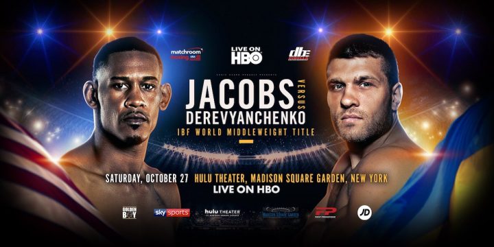 Image: Jacobs-Derevyanchenko battle for vacant IBF middleweight title on Oct.27