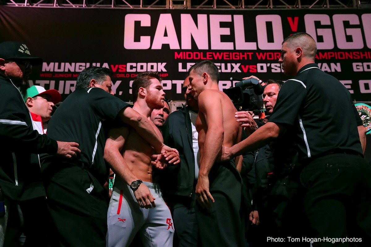 Canelo Alvarez, Gennady Golovkin boxing photo