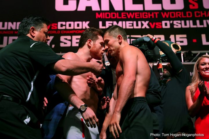 Image: Canelo vs. Golovkin 2 – Official weights