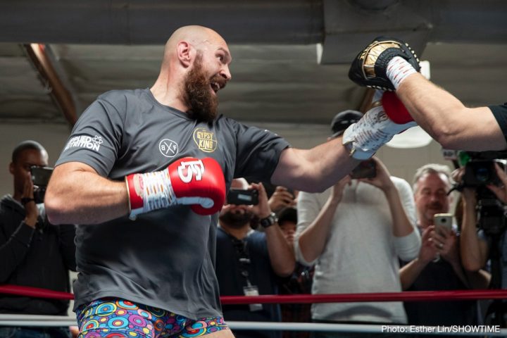 Image: Tyson Fury boots reporter for being a "hater" at media day workout