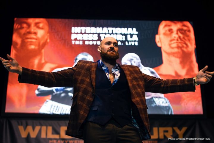 Image: Wilder, Fury brawl in Los Angeles at press conference