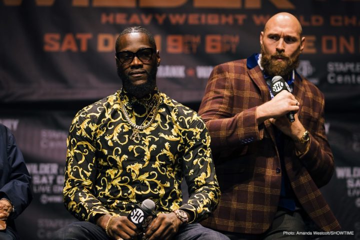 Image: Wilder, Fury brawl in Los Angeles at press conference