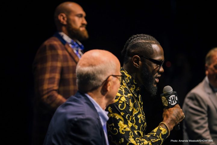 Image: Wilder, Fury brawl in Los Angeles at press conference