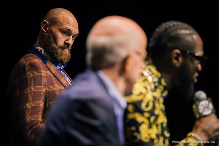 Image: Wilder, Fury brawl in Los Angeles at press conference