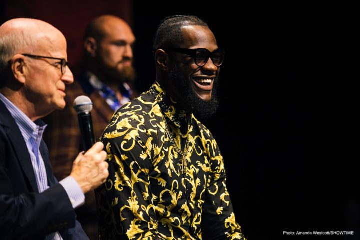 Image: Wilder, Fury brawl in Los Angeles at press conference