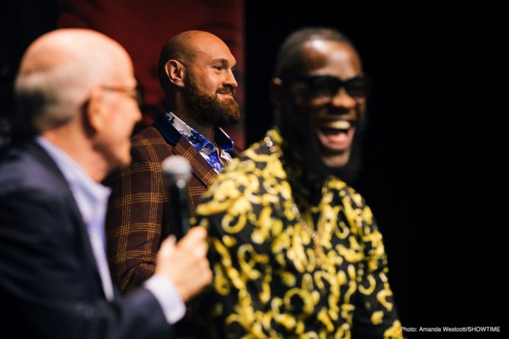 Image: Wilder, Fury brawl in Los Angeles at press conference