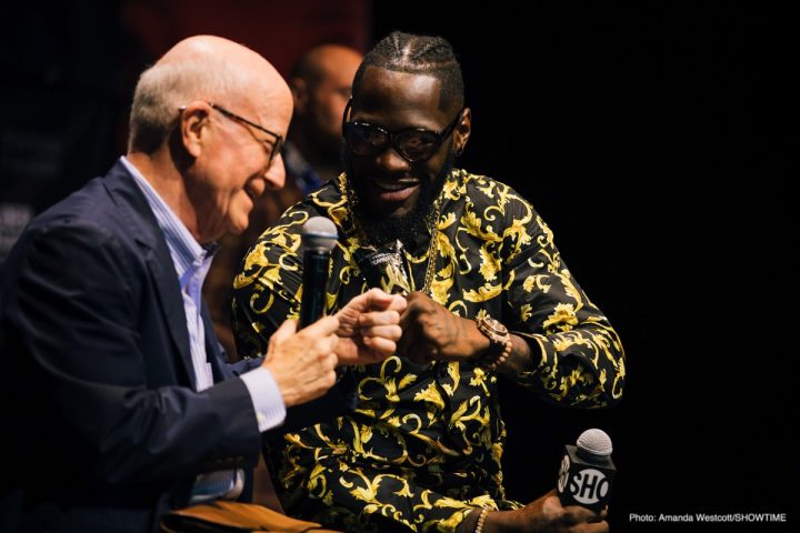 Image: Wilder, Fury brawl in Los Angeles at press conference