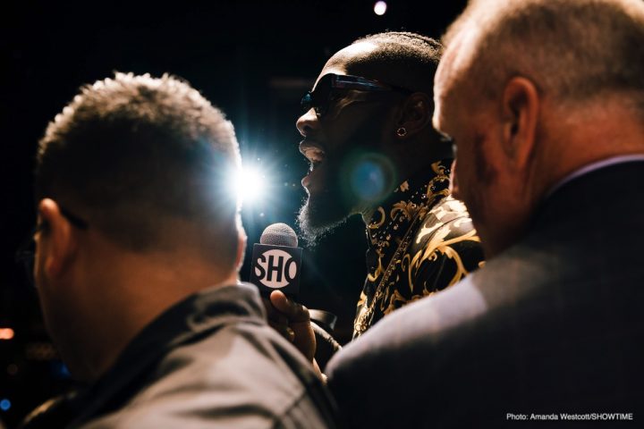 Image: Wilder, Fury brawl in Los Angeles at press conference