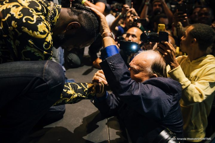 Image: Wilder, Fury brawl in Los Angeles at press conference