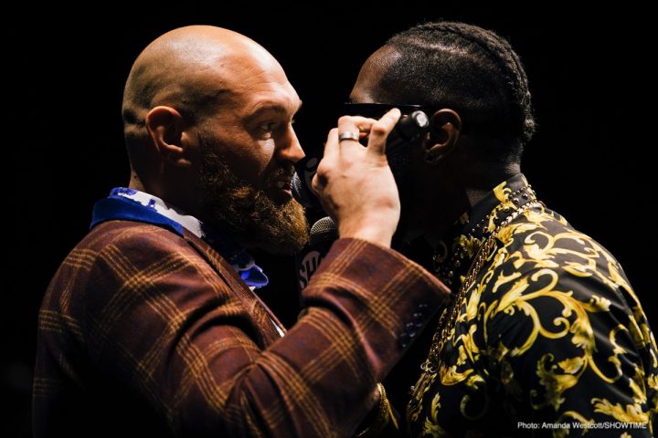 Image: Wilder, Fury brawl in Los Angeles at press conference