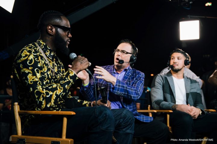 Image: Wilder, Fury brawl in Los Angeles at press conference