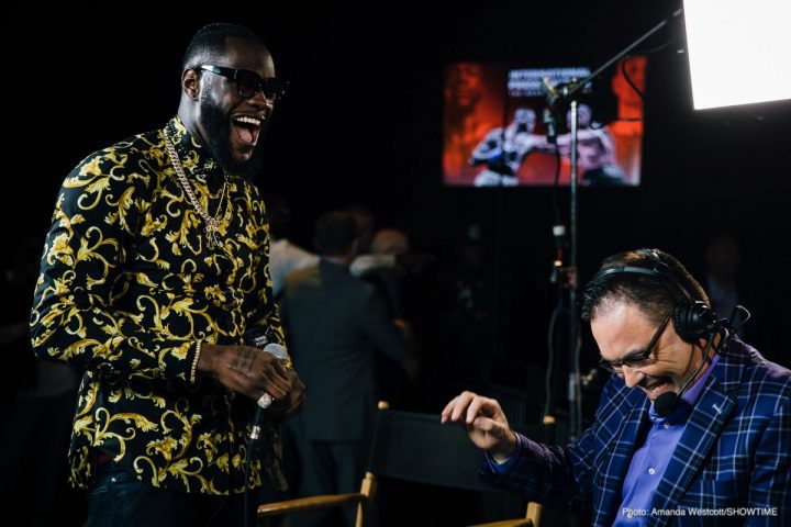 Image: Wilder, Fury brawl in Los Angeles at press conference