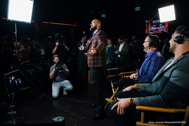 Image: Wilder, Fury brawl in Los Angeles at press conference