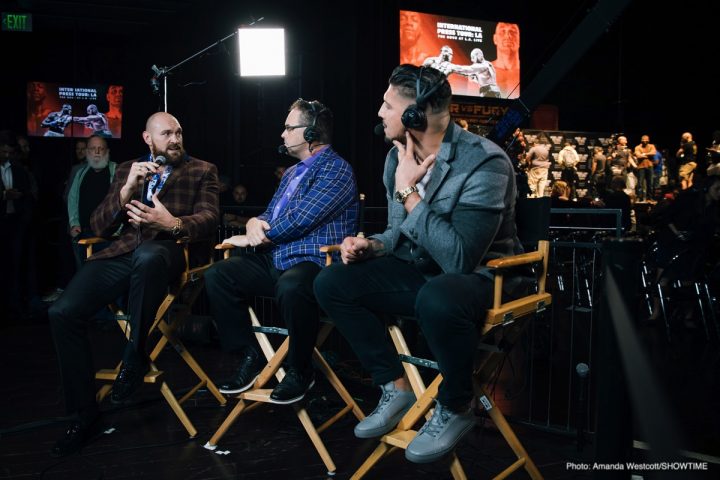 Image: Wilder, Fury brawl in Los Angeles at press conference