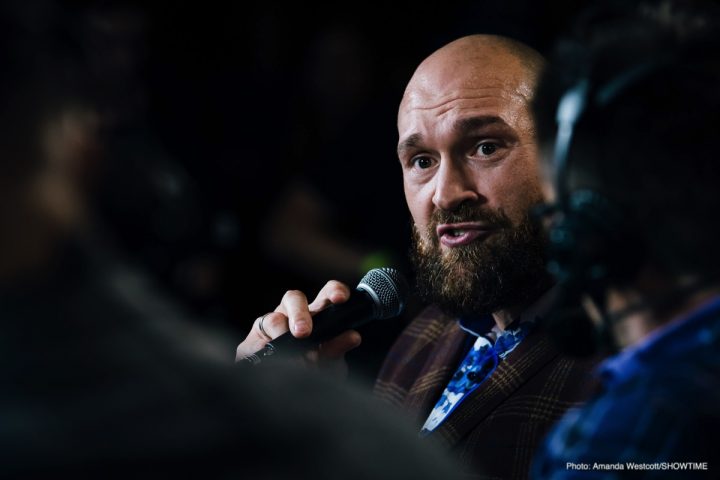 Image: Wilder, Fury brawl in Los Angeles at press conference